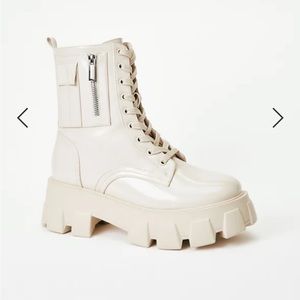 Cream Combat Boot *NEW*